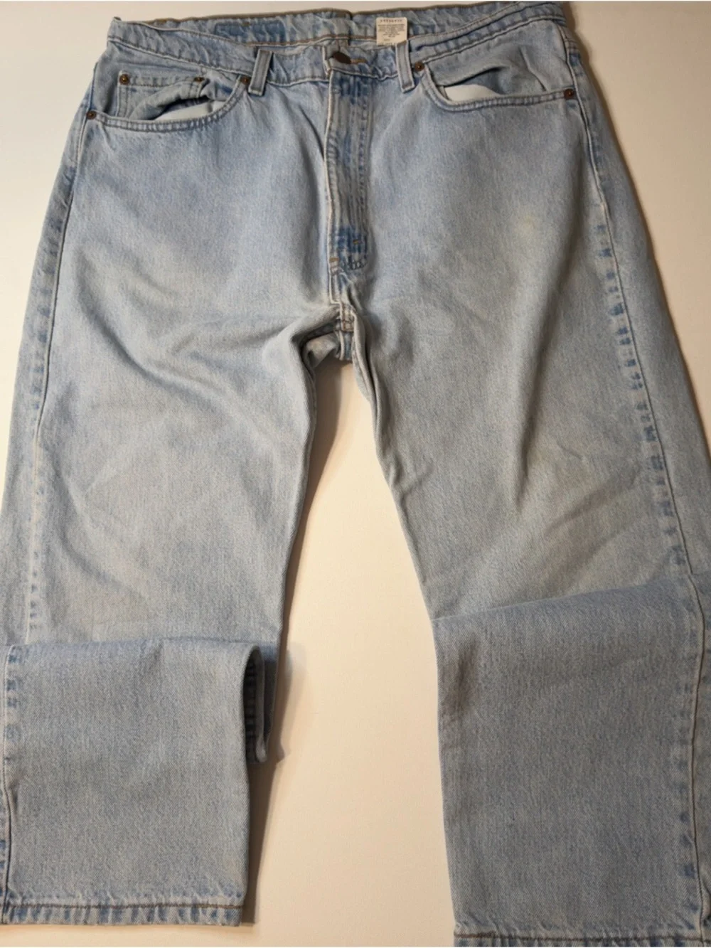 EUC Levi's 505 Men's Light Blue Denim Jeans Classic Straight Fit 38x30 (KB5)